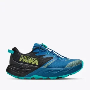 HOKA Speedgoat 7 Black Night Glow Blue (GS)