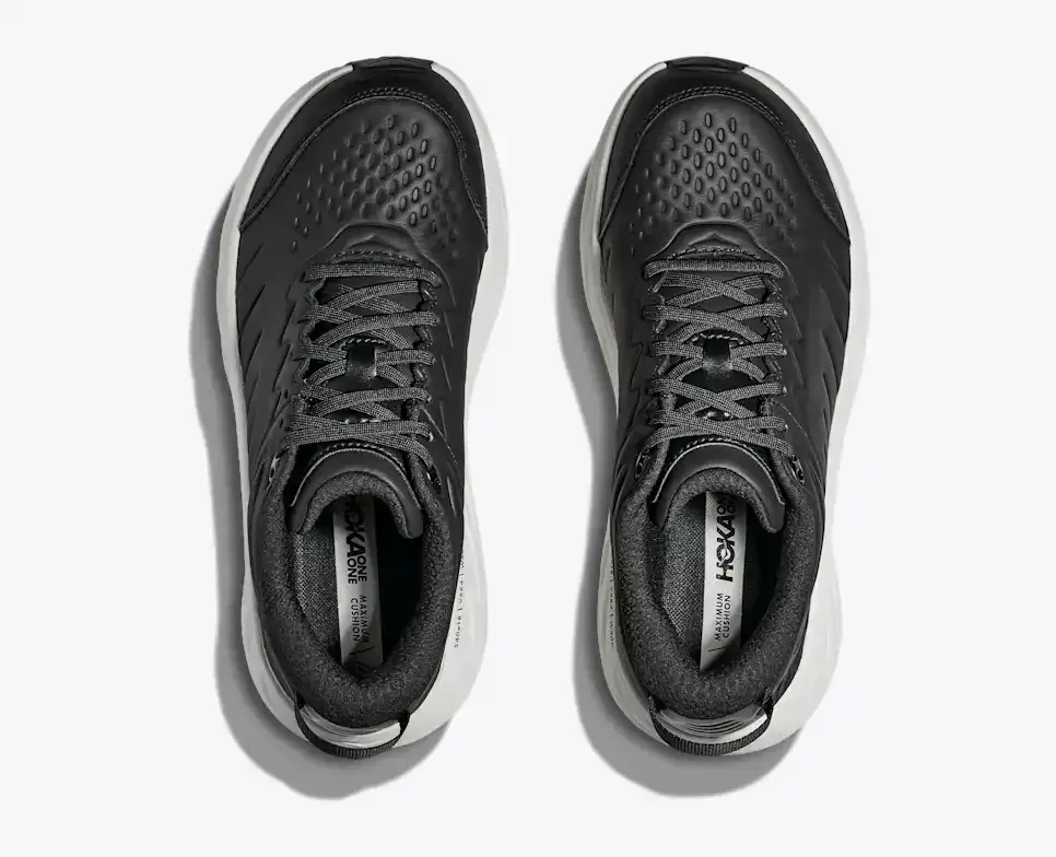 HOKA Bondi SR Carbon Black White