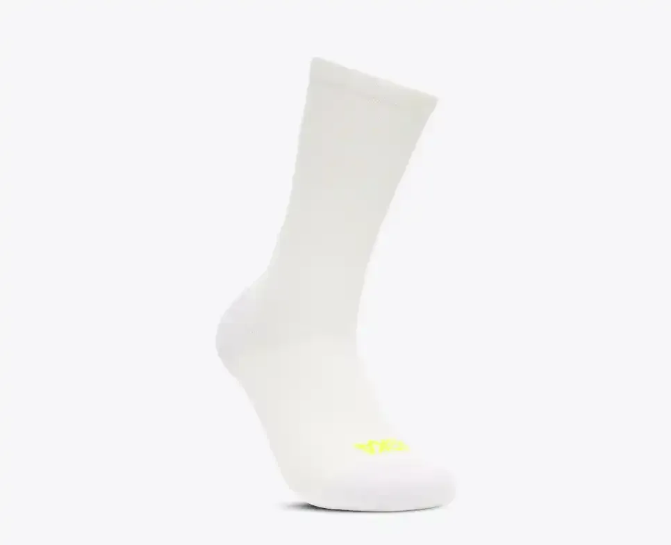 HOKA Clifton Crew Run Sock White