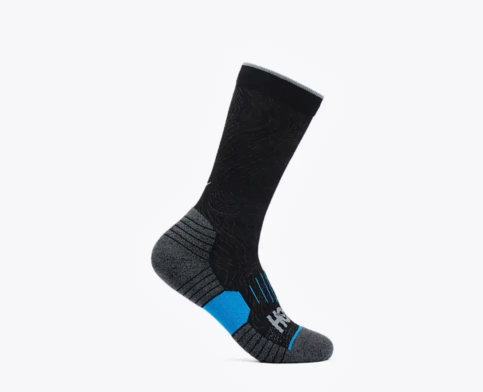 HOKA Crew Run Sock 3-Pack White/Black/Grey