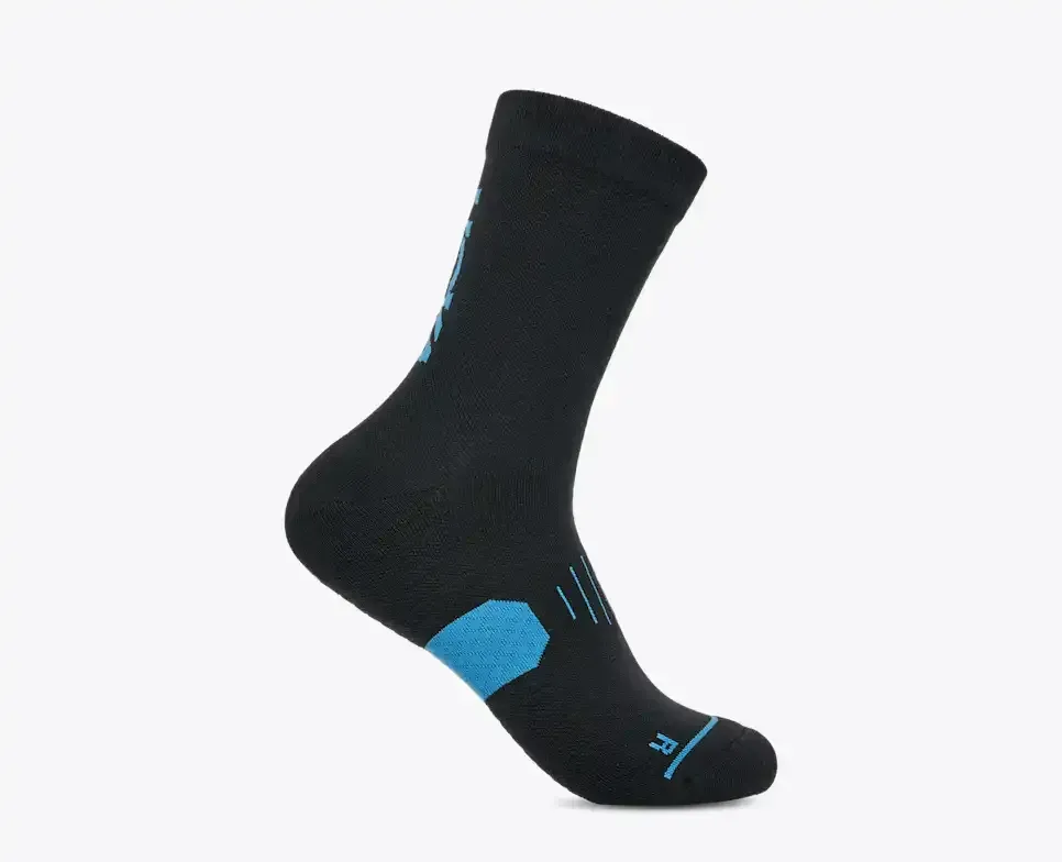 HOKA Graphic Crew Run Sock Black