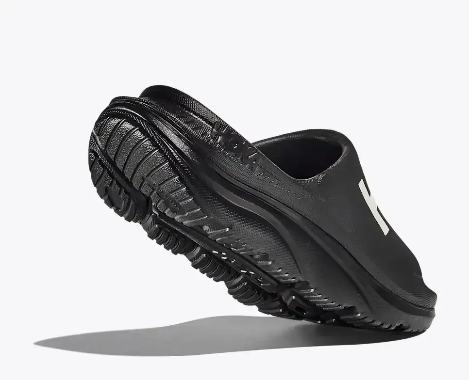 HOKA Ora Athletic Slide Black White