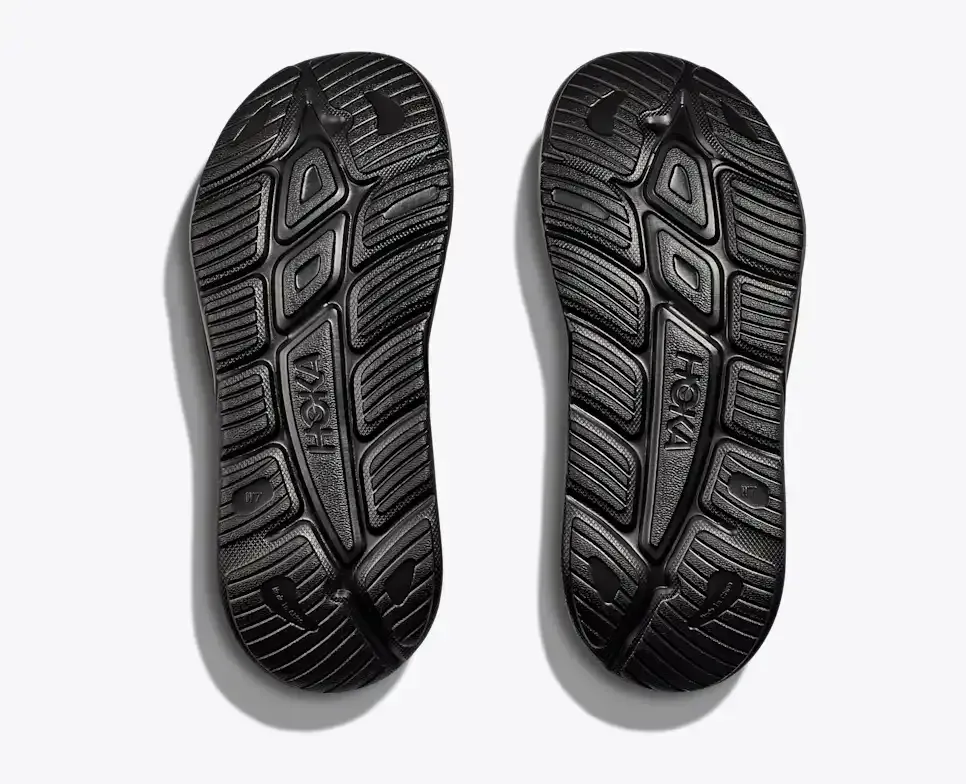 HOKA Ora Athletic Slide Black White