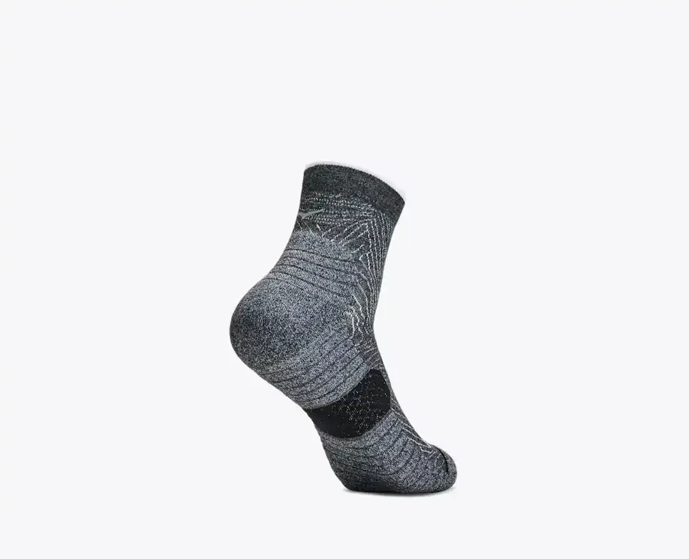 HOKA Quarter Run Sock 3-Pack White/Black/Grey