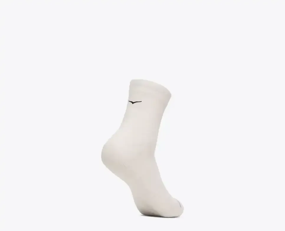 HOKA Quarter Run Sock White