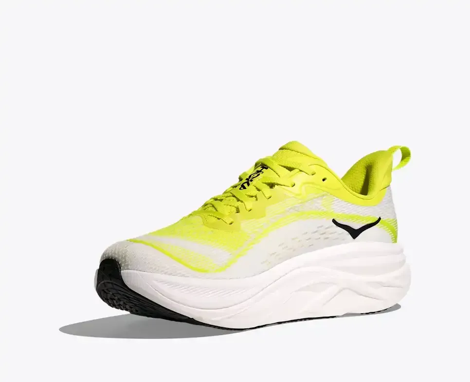 HOKA Skyflow Neon Citrus White