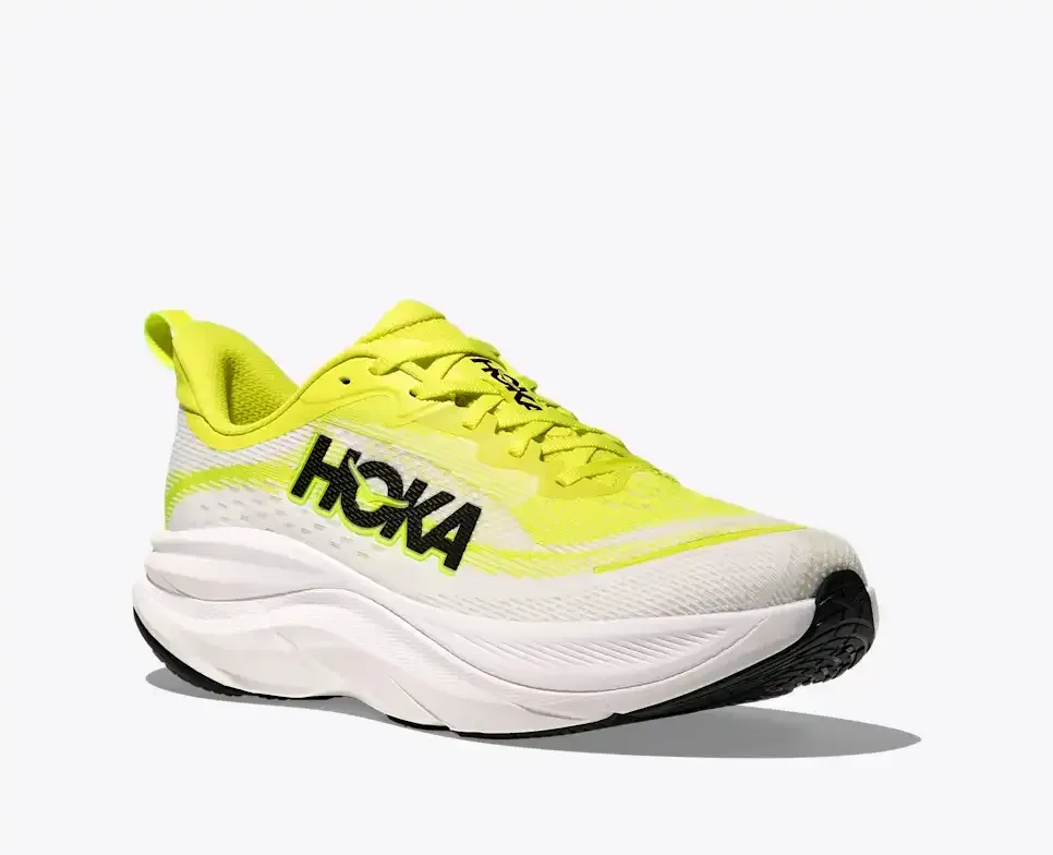 HOKA Skyflow Neon Citrus White