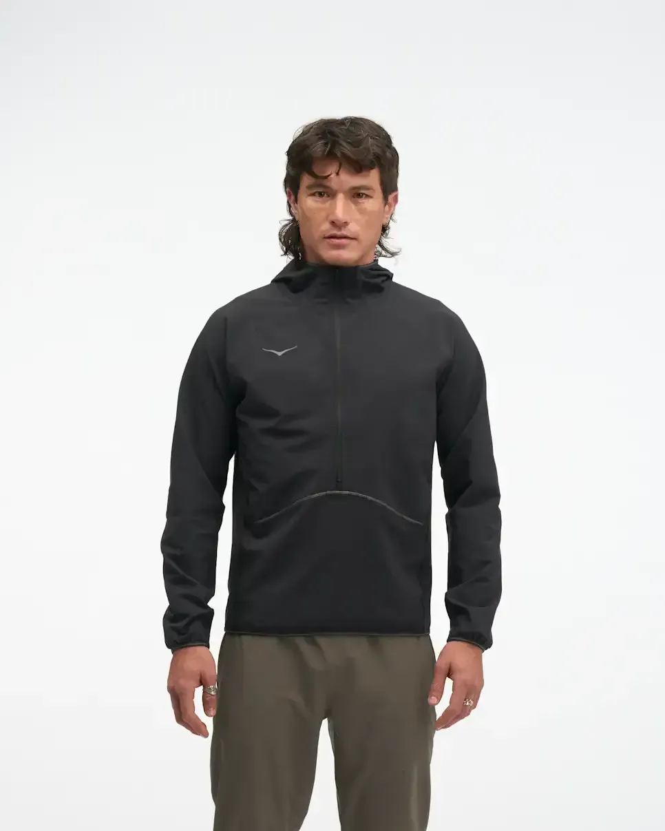 HOKA SkyGlow Half-Zip Black Black