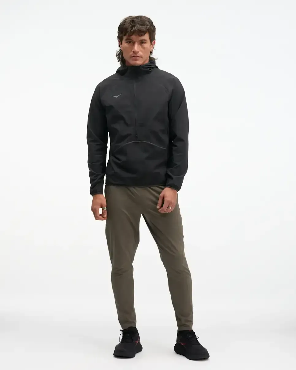 HOKA SkyGlow Half-Zip Black Black
