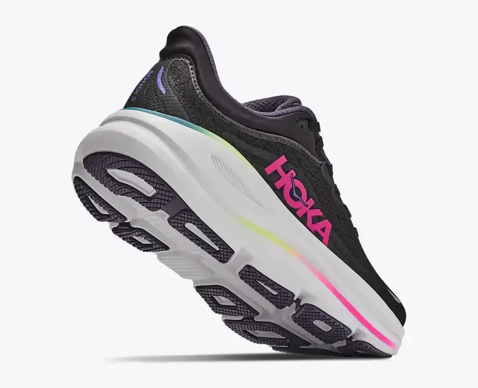 HOKA Bondi 9 Black Neon Dragonfruit (Women's)