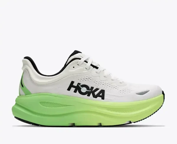 HOKA Bondi 9 White Tart Apple (Women's)