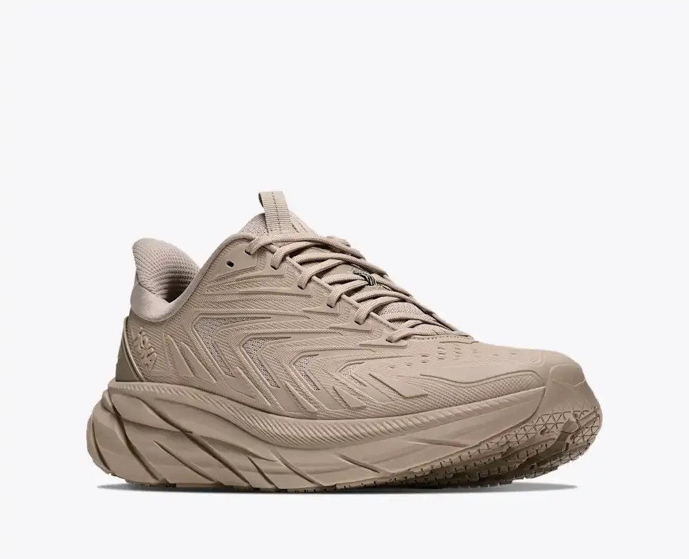 HOKA Clifton UTL Archival Taupe