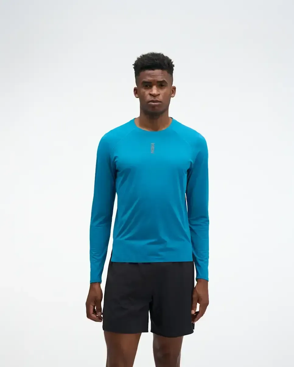 HOKA EveryRun Long Sleeve Night Glow Blue