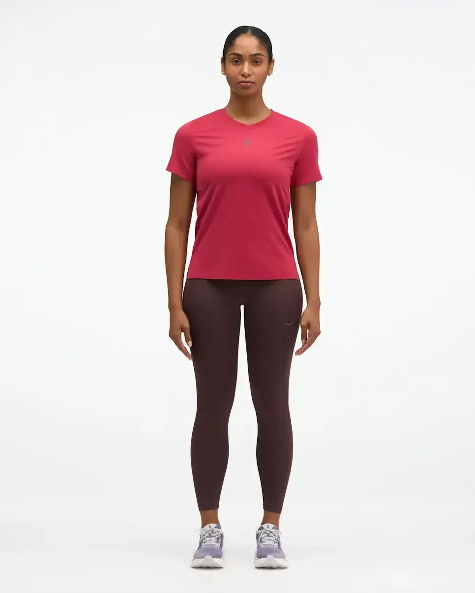 HOKA EveryRun Short Sleeve Red Agate (Women's)