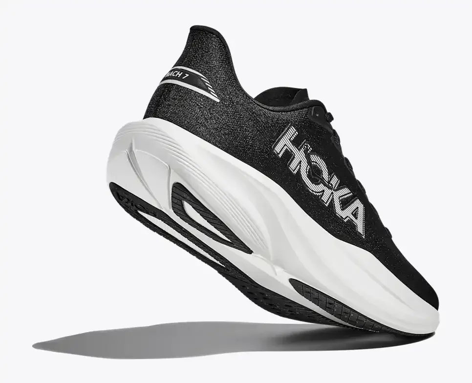 HOKA Mach 7 Black White