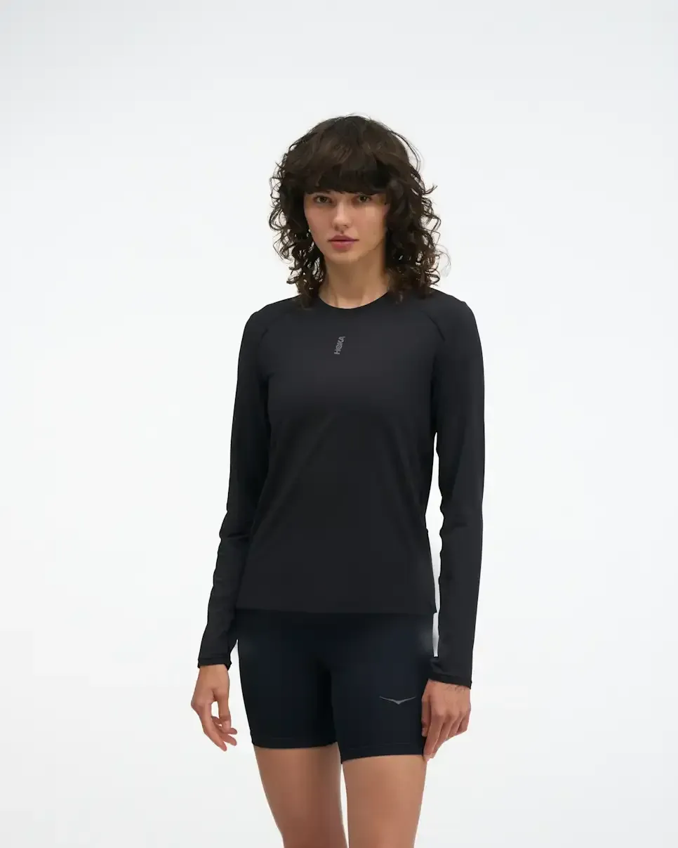 HOKA EveryRun Long Sleeve Black (Women's)
