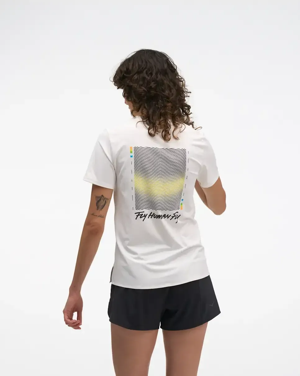HOKA EveryRun Short Sleeve White Multi (Women's)